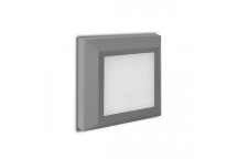 4487.3.50 OZO LED 3CCT SQR PLAIN SURFACE GREY