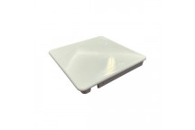 100X100 END CAP PVC WHITE