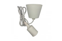 PENDANT LAMPHOLDER E27 WHITE PLH005WH (SYNERJI)