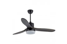 SYNERJI 52\" CEILING FAN 3BLADE 24W LED CCT BLACK (SYF3BLED24BL)