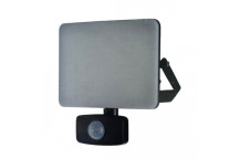 FLOODLIGHT LED 50W PIR ANTI GLARE 6500K IP65 BLACK(SYNERJI)