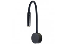 WB217 LED 3W FLEXI ARM WALL LIGHT BLACK