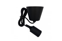 PENDANT LAMPHOLDER E27 BLACK PLH005BK (SYNERJI)