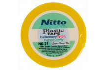 TAPE NITTO 0.2MMX18MMX20M  YELLOW NO21