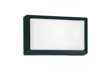 BH075 RETANGULAR BULKHEAD E27 BLACK