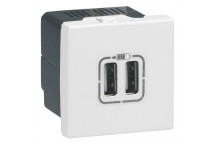 ARTEOR USB DUO. 5V 2400MA WHT 572078