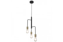 PEN563/3 BLACK 3LIGHT PENDANT