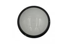BH114 PVC ROUND E27 BLACK B/HEAD