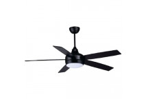 SYNERJI 52\" CEILING FAN 5 BLADE 24W LED CCT BLACK