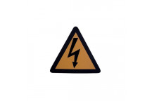 LABEL DANGER WARNING SMALL TRIANGLE ELEC. 37x37