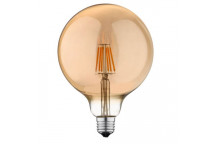 FILAMENT LED 6W G125 E27 2200K DIMM AMBER GLASS (MESMERIZE)