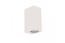4543.2.31 BLOCK 2LIGHT GU10 WALL LIGHT WHITE