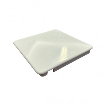 100X100 END CAP PVC WHITE