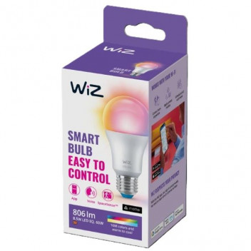 WIZ A60 8W=60W RGBW LED B22 SMART LAMP PHILIPS