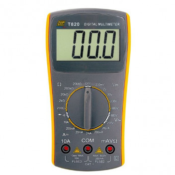 TESTER DMM DIY 600V AC/DC RES DCA T820 HELLERMANN