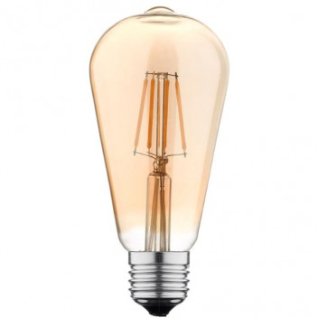 FILAMENT LED 6W ST64 E27 2200K DIMM AMBER GLASS (MESMERIZE)