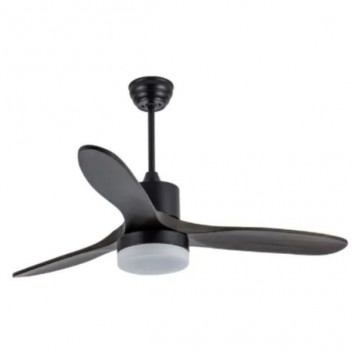 SYNERJI 52\" CEILING FAN 3BLADE 24W LED CCT BLACK (SYF3BLED24BL)