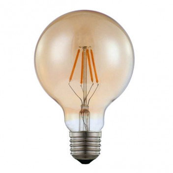 FILAMENT LED 6W G95 E27 2200K DIMM AMBER GLASS (MESMERIZE)