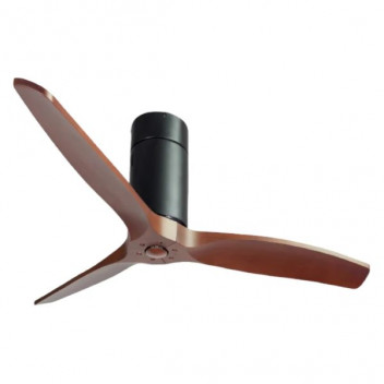 SYNERJI 52\" CEILING FAN 3BLADE BLACK / DARK WOOD (SYF3BBLDW)