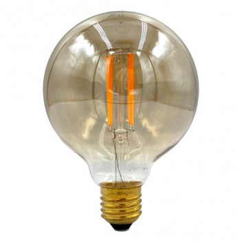 FILAMENT LED 4W ES G95 ROUND  AMBER SYNERJI