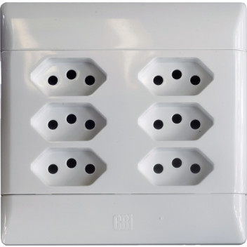 CBI 4X4 6WAY EURO SOCKET  +PL. PS682R-P