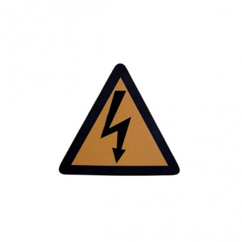 LABEL DANGER WARNING SMALL TRIANGLE ELEC. 37x37