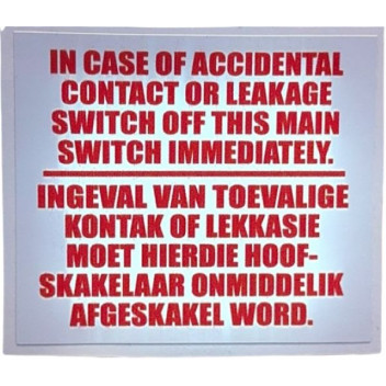 LABEL DANGER WARNING