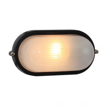 B/H SMALL OVAL PLAIN BLACK  W01A/B59