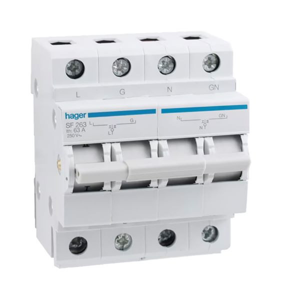 Switch Sw 263 CHANGEOVER SW.HAGER 63A 2P SF263
